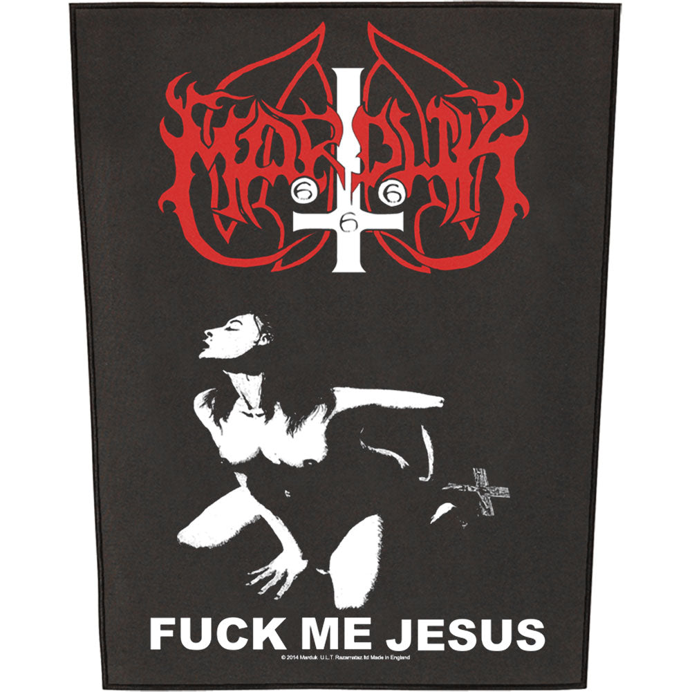 Marduk Fuck Me Jesus Back Patch