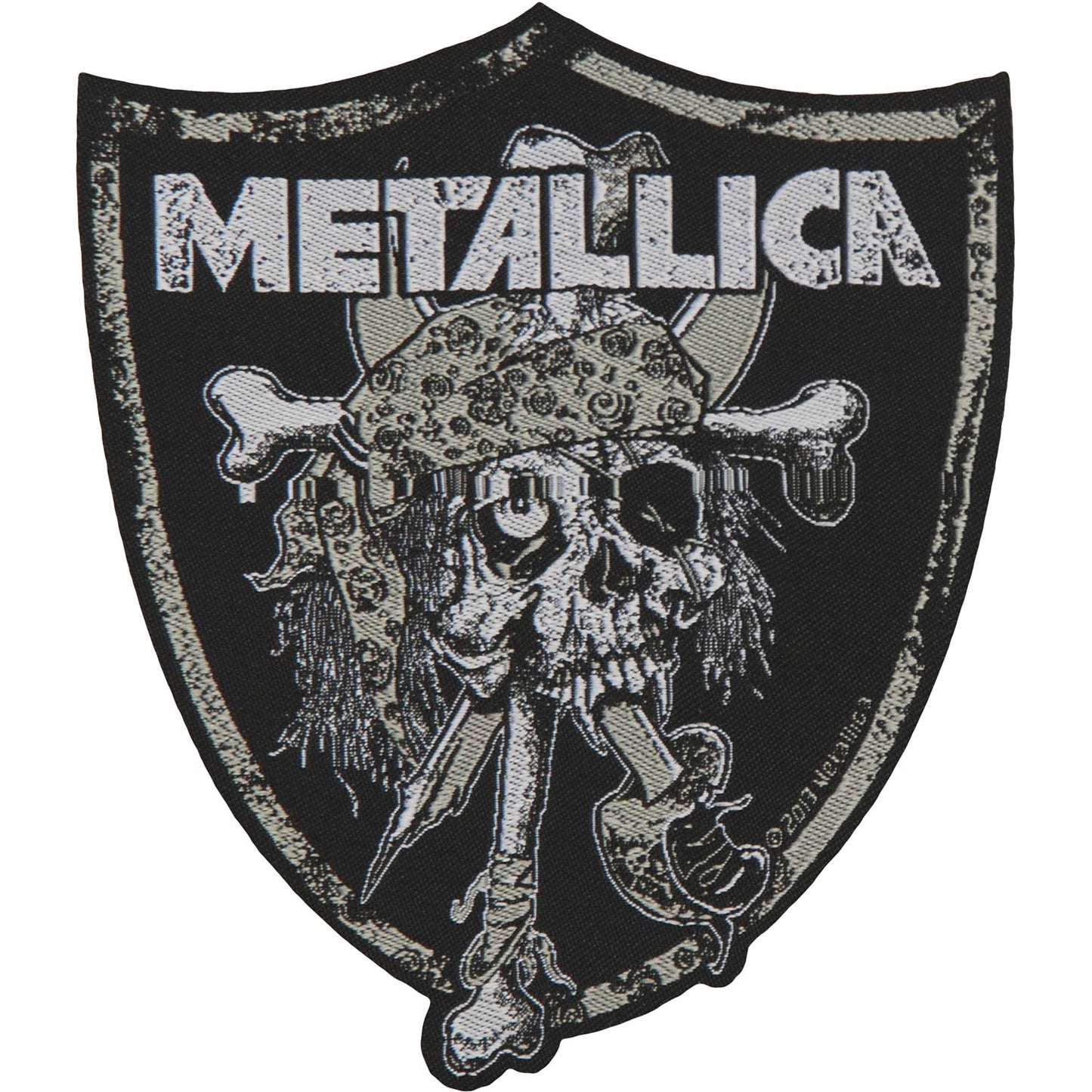 Raiders Skull Woven Patch