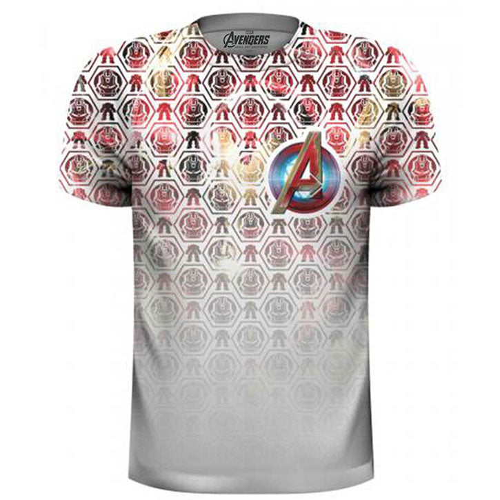 Avengers Icons Pattern (Sublimation Print) Sublimation T-shirt