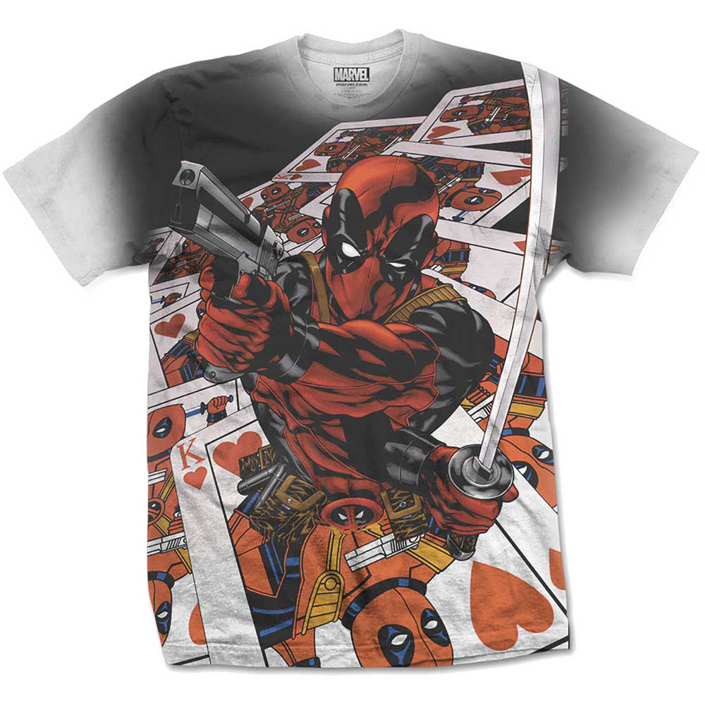 Deadpool Cards (Sublimation Print) Sublimation T-shirt
