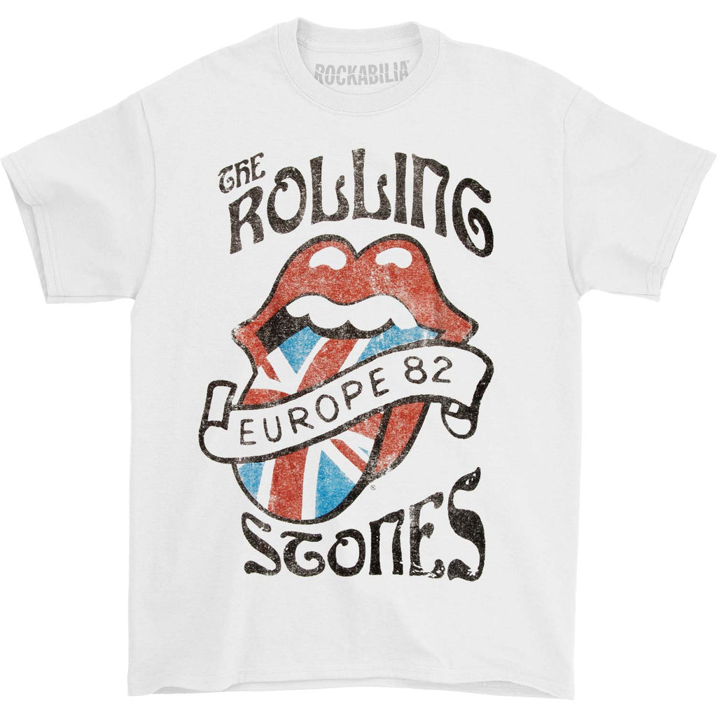 støbt egyptisk At hoppe Rolling Stones Europe '82 T-shirt 326381 | Rockabilia Merch Store