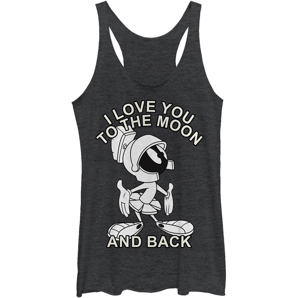 Moon Martian - Heather - Racerback Womens Tank