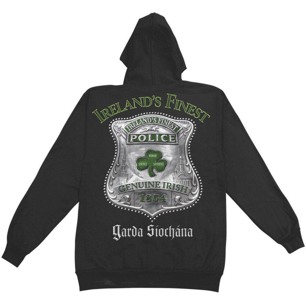 Novelty Garda Ireland Finest Hooded Sweatshirt