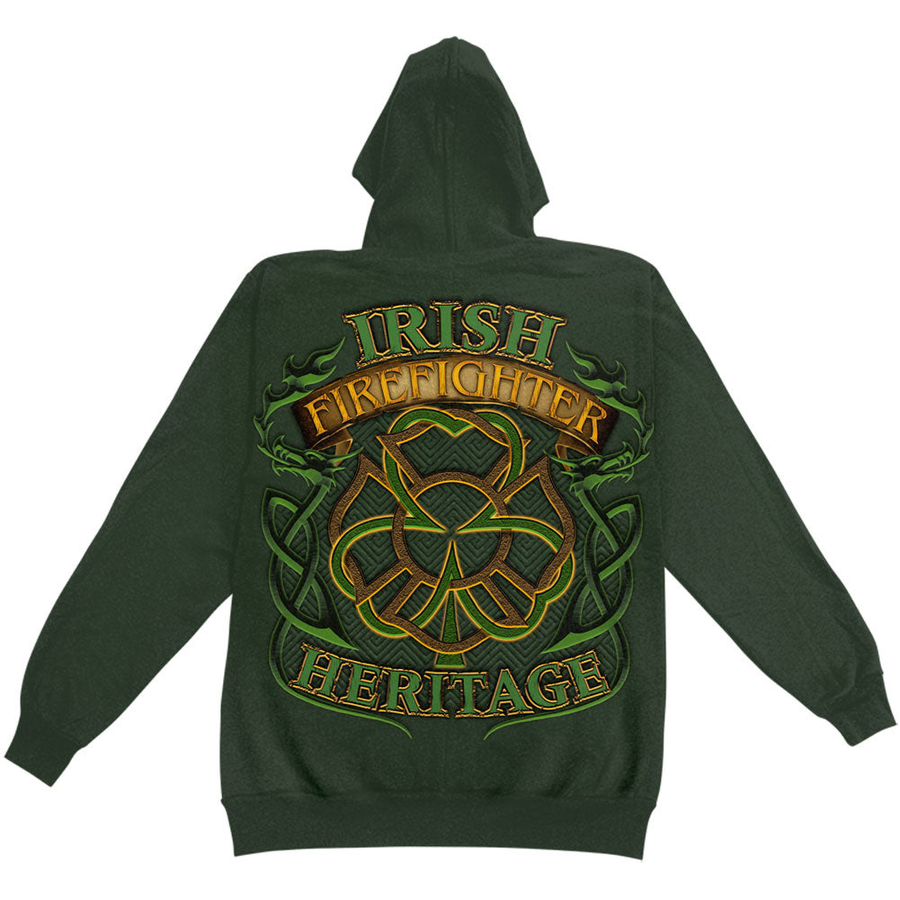 Novelty Irish Firefighter Hooded Sweatshirt