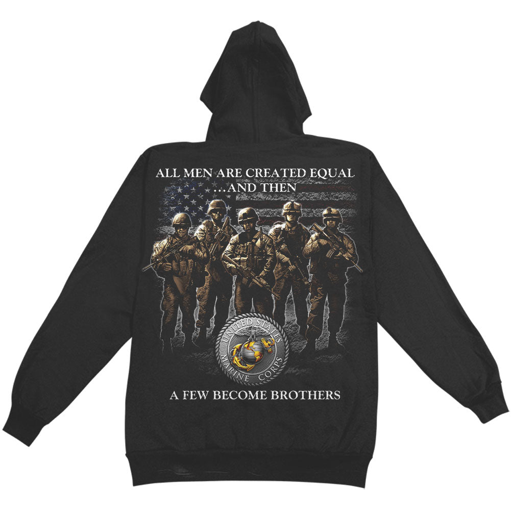 Novelty USMC Brotherhood Hooded Sweatshirt