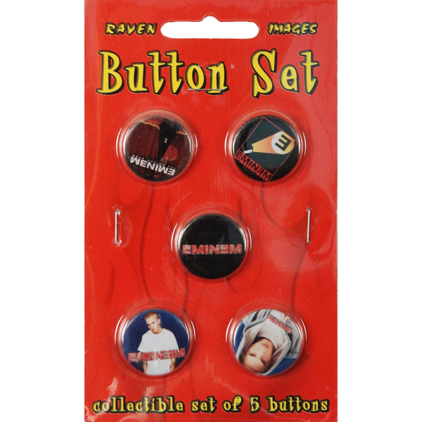 Eminem 5 Button Set Collector Items