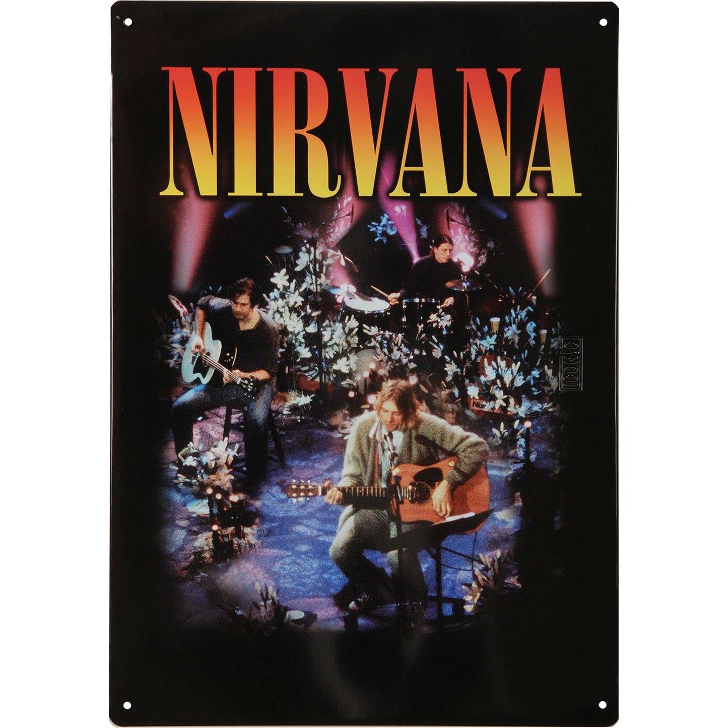 Nirvana MTV Tin Concert Sign