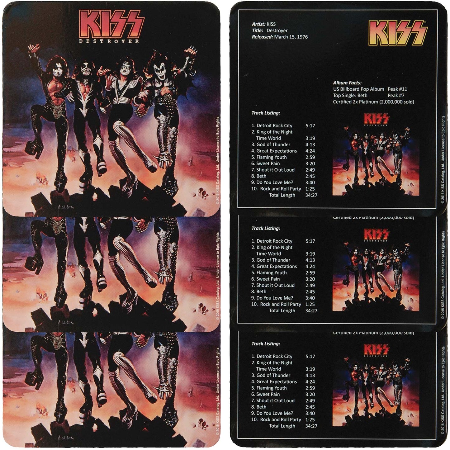 KISS Destroyer Coaster Set