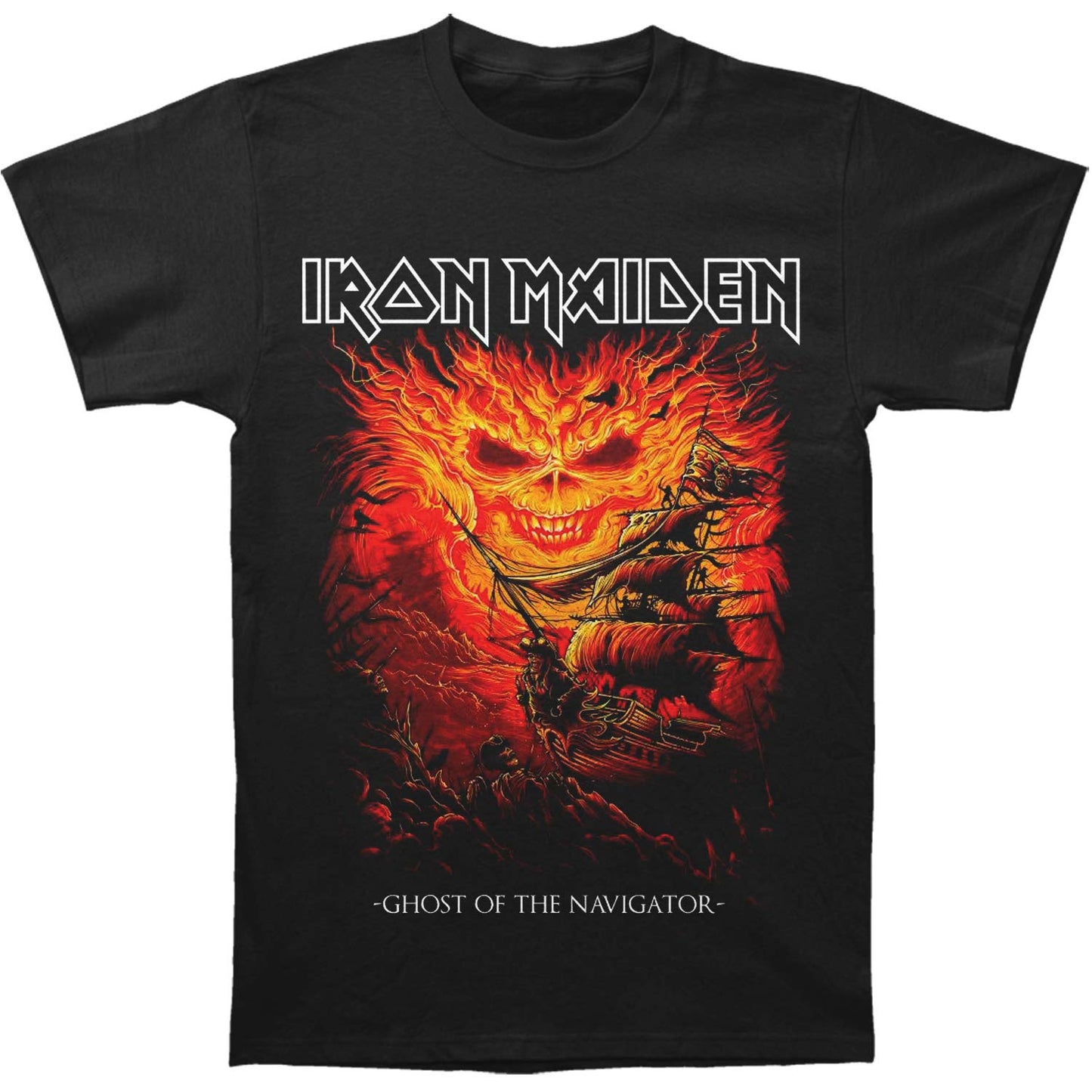 Iron Maiden Iron Maiden Dark Ink Ghost Of The Navigator T-shirt