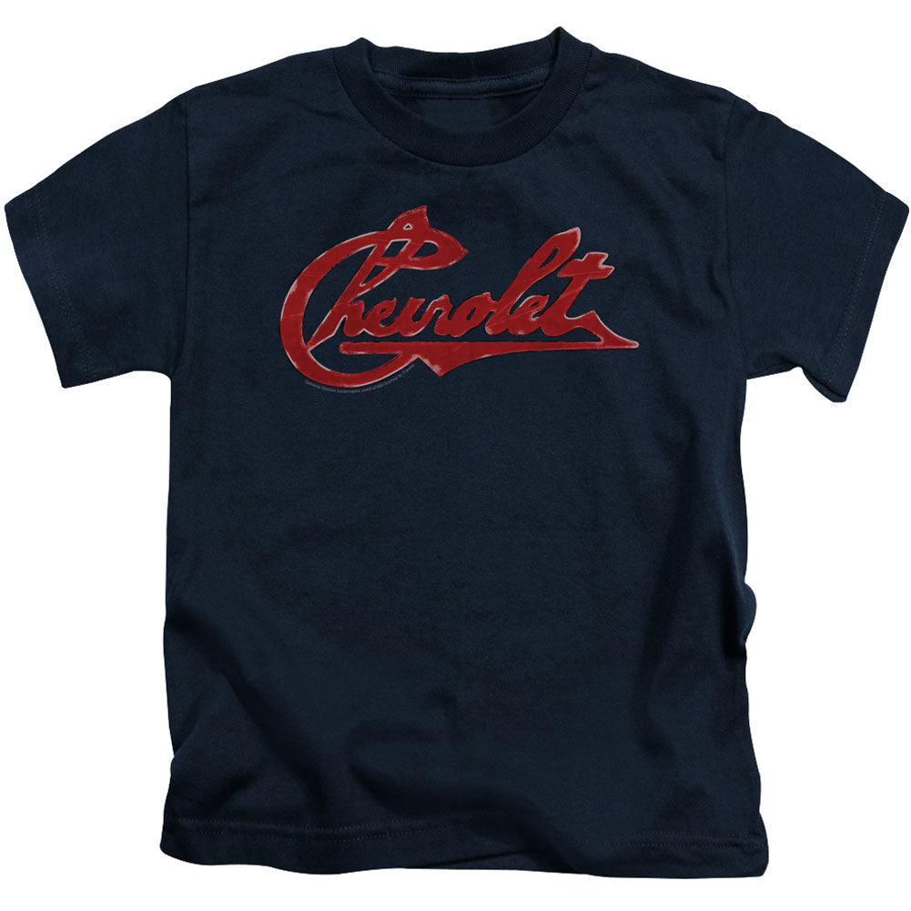 Chevy Chevrolet Script Distressed Juvenile Childrens T-shirt