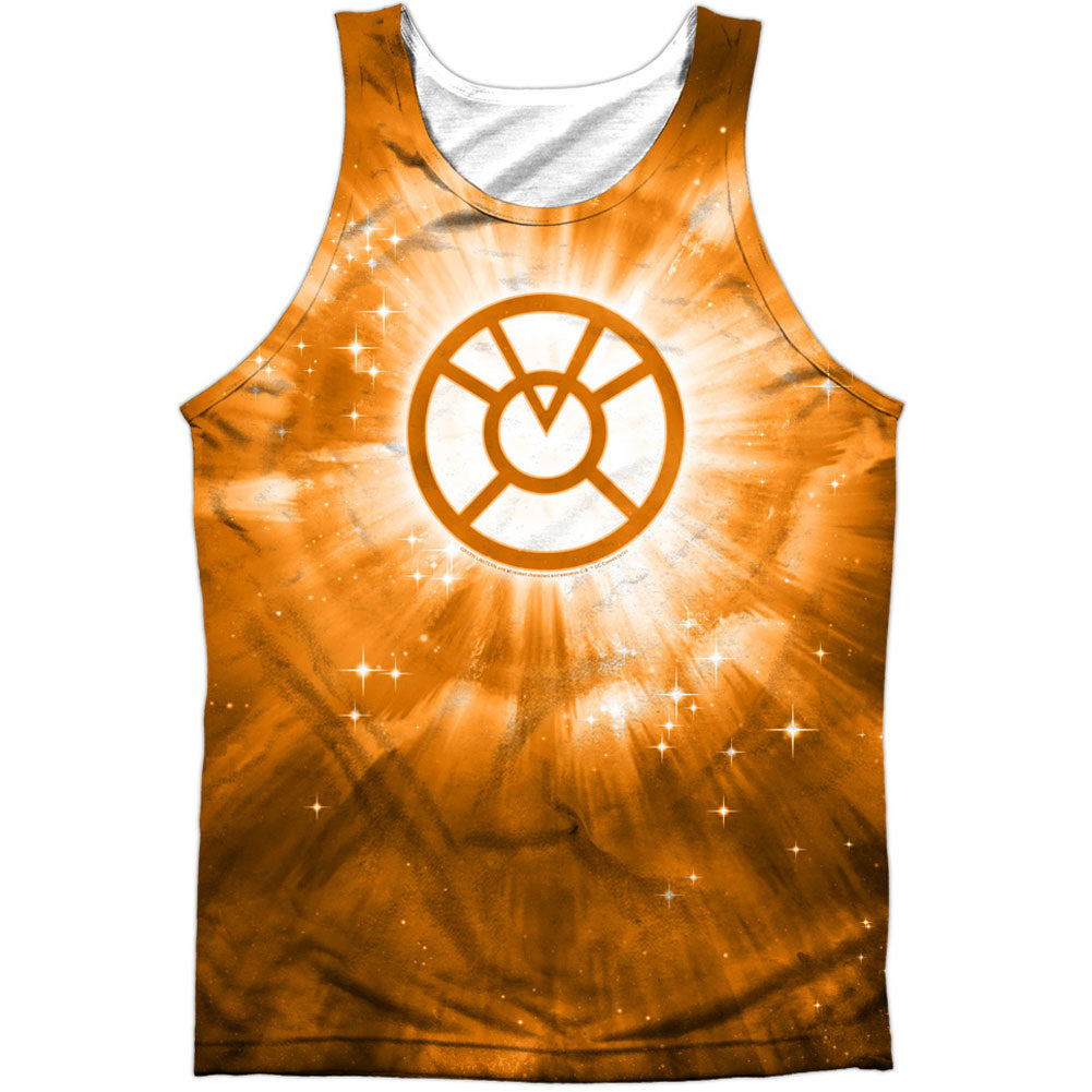 Green Lantern Orange Energy 100% Poly Mens Tank