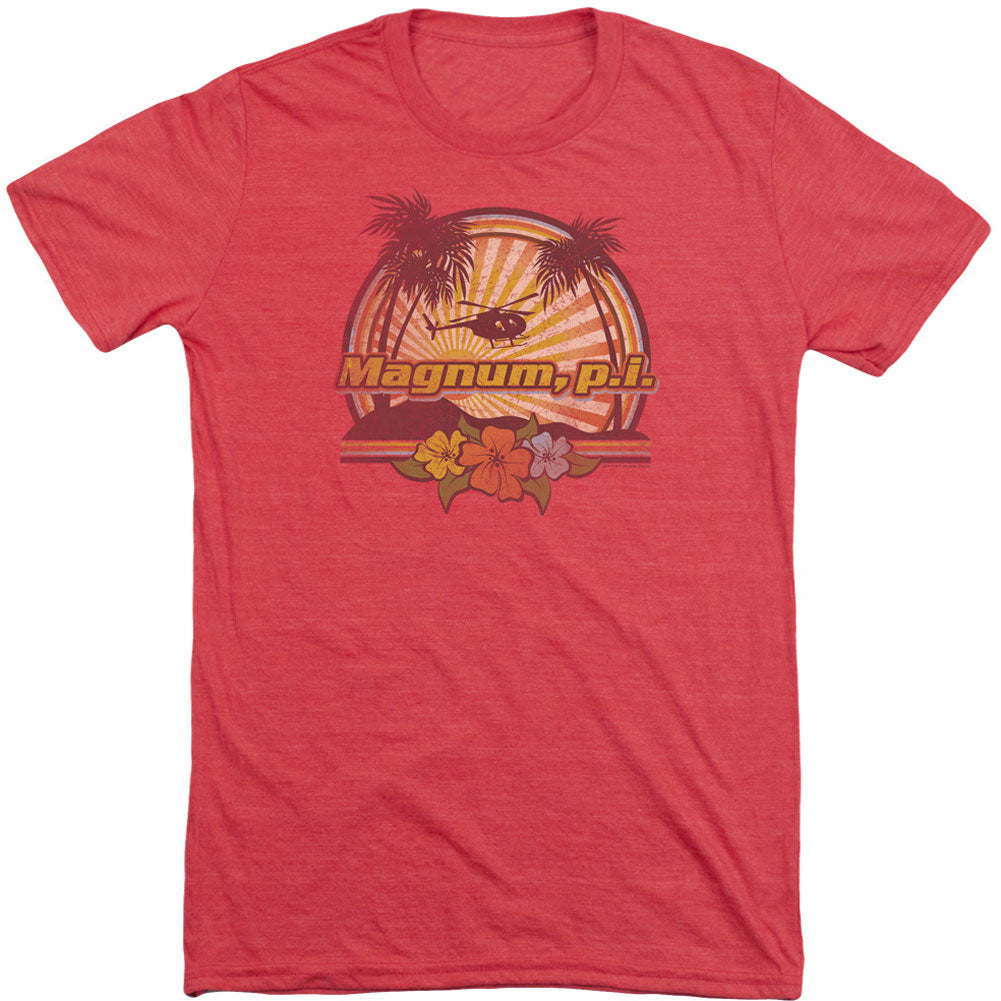 Hawaiian Sunset Adult Tri-Blend T-shirt