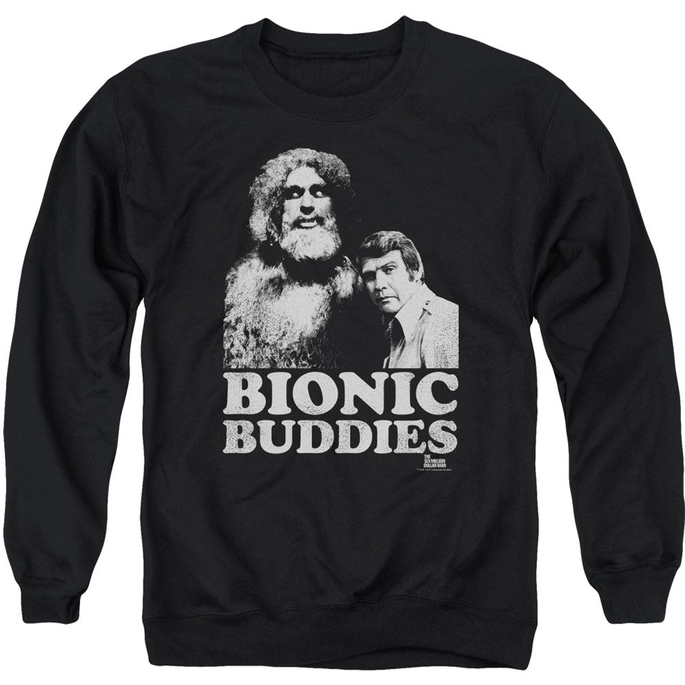 Six Million Dollar Man Bionic Buddies Adult Sweatshirt