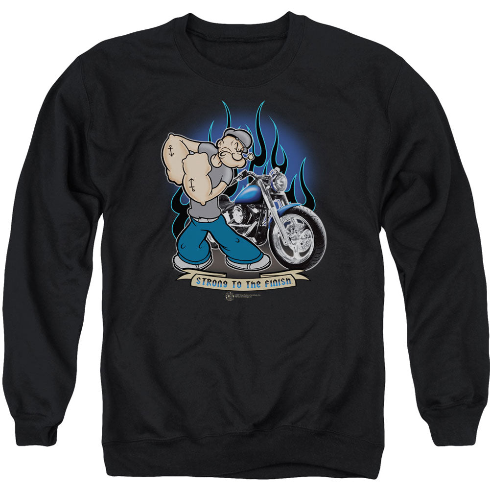 Popeye Biker Popeye Adult Sweatshirt