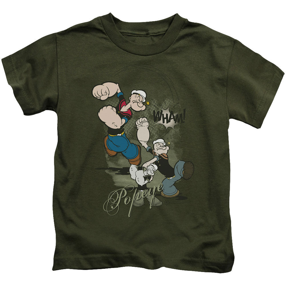 Popeye Three Part Punch Juvenile Childrens T-shirt