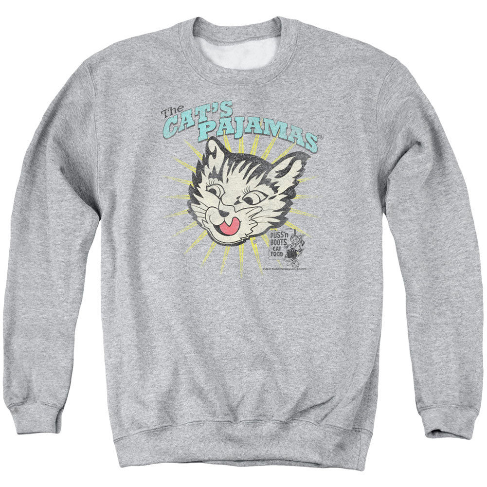 Puss N Boots Cats Pajamas Adult Sweatshirt
