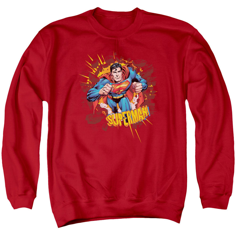 Superman Sorry About The Wall Adult Sweatshirt