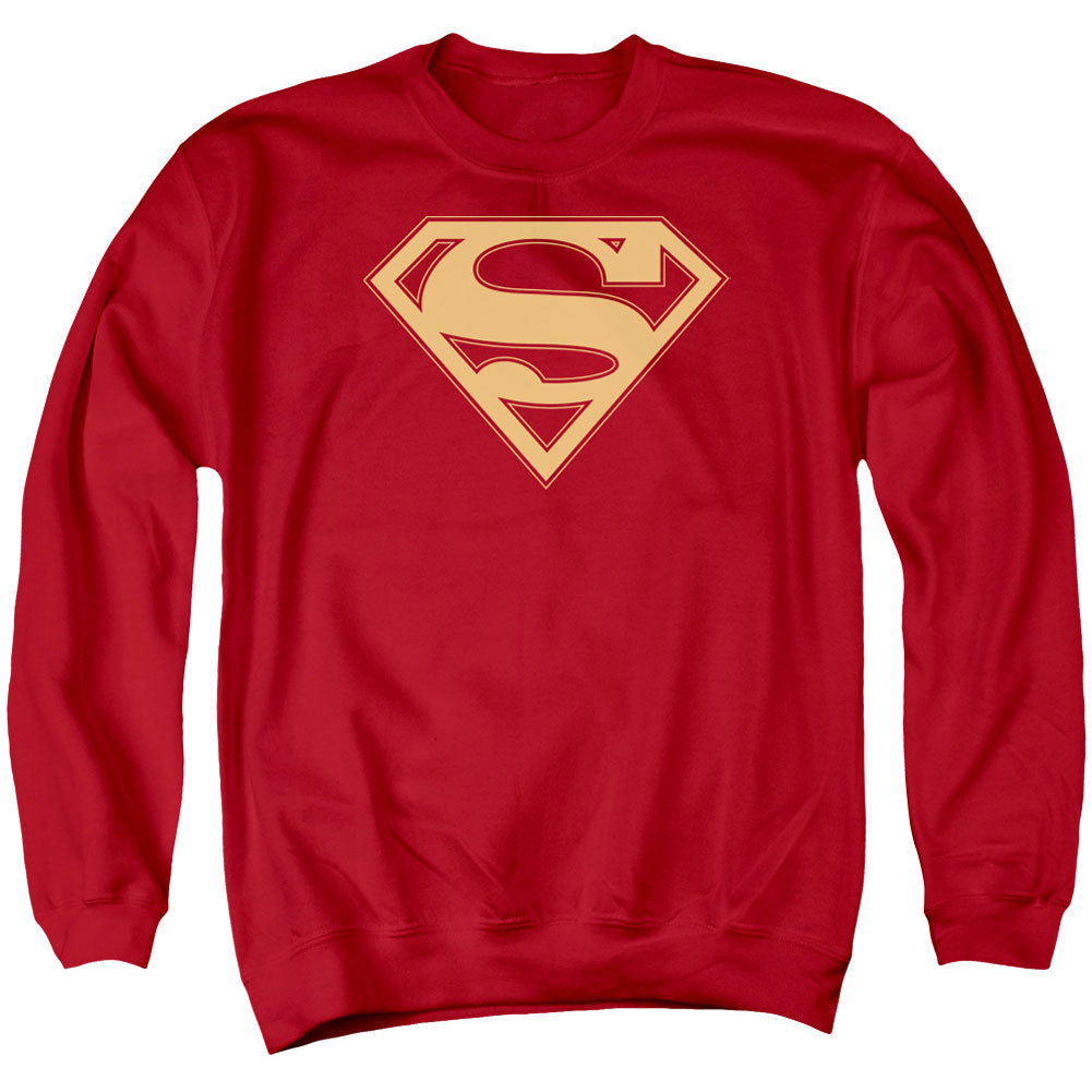 Superman Red & Gold Shield Adult Sweatshirt