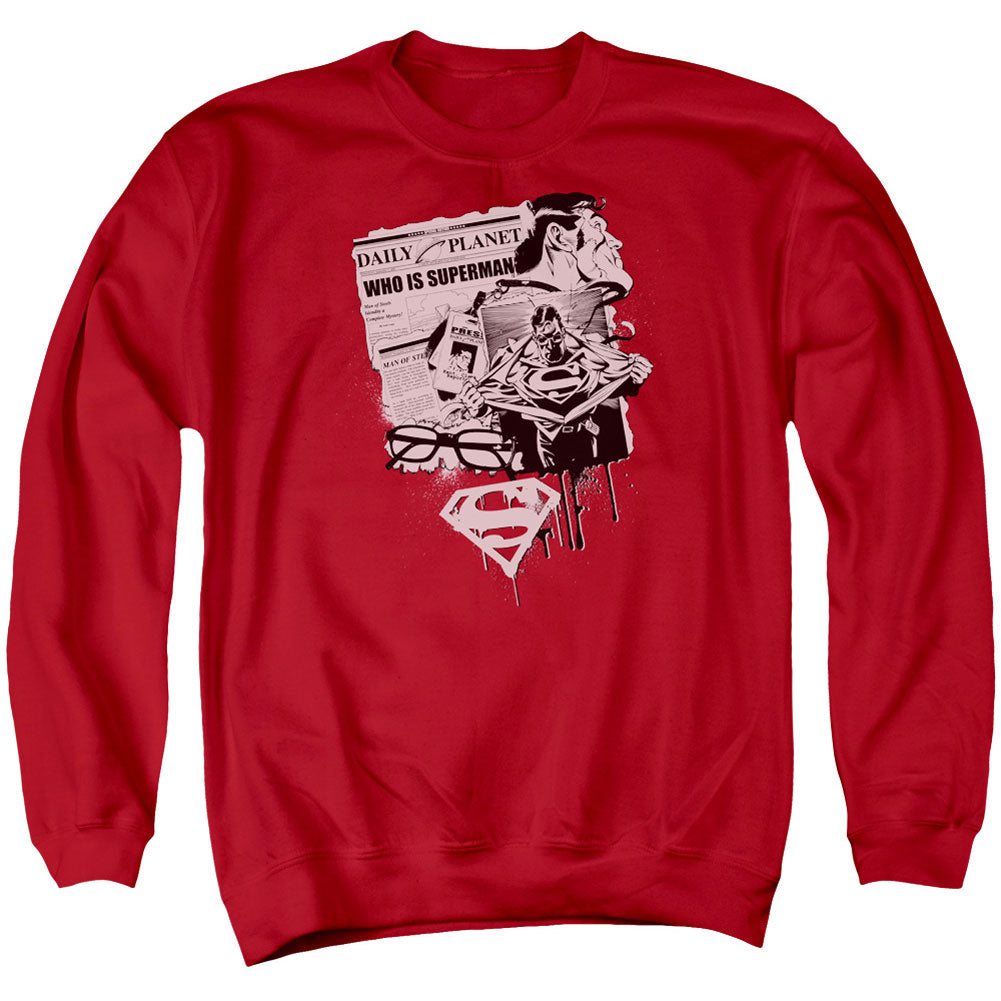 Superman Identity Adult Sweatshirt