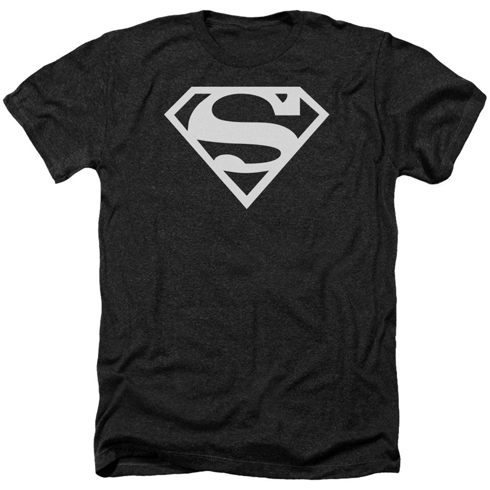 Superman Logo Adult Heather 40% Poly T-shirt