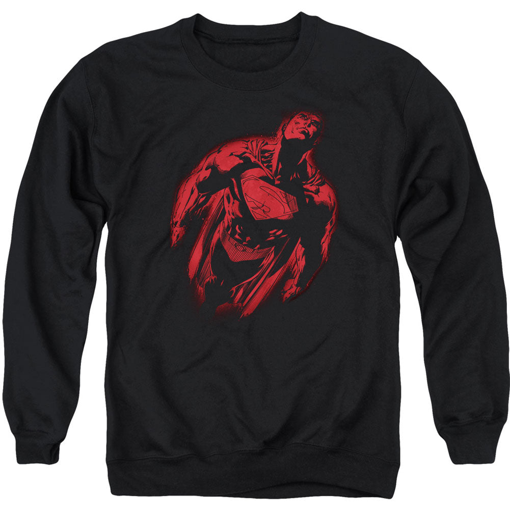 Superman Sprayed Supes Adult Sweatshirt