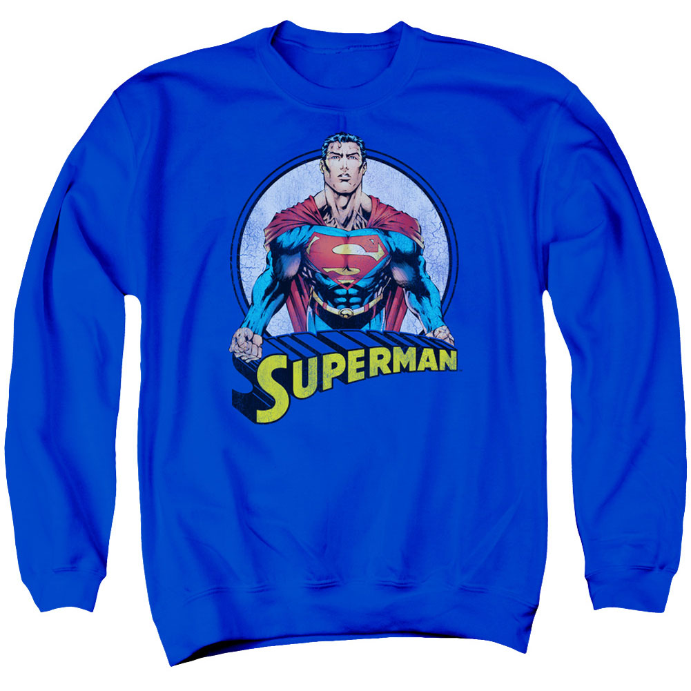 Superman Flying High Again Adult Sweatshirt