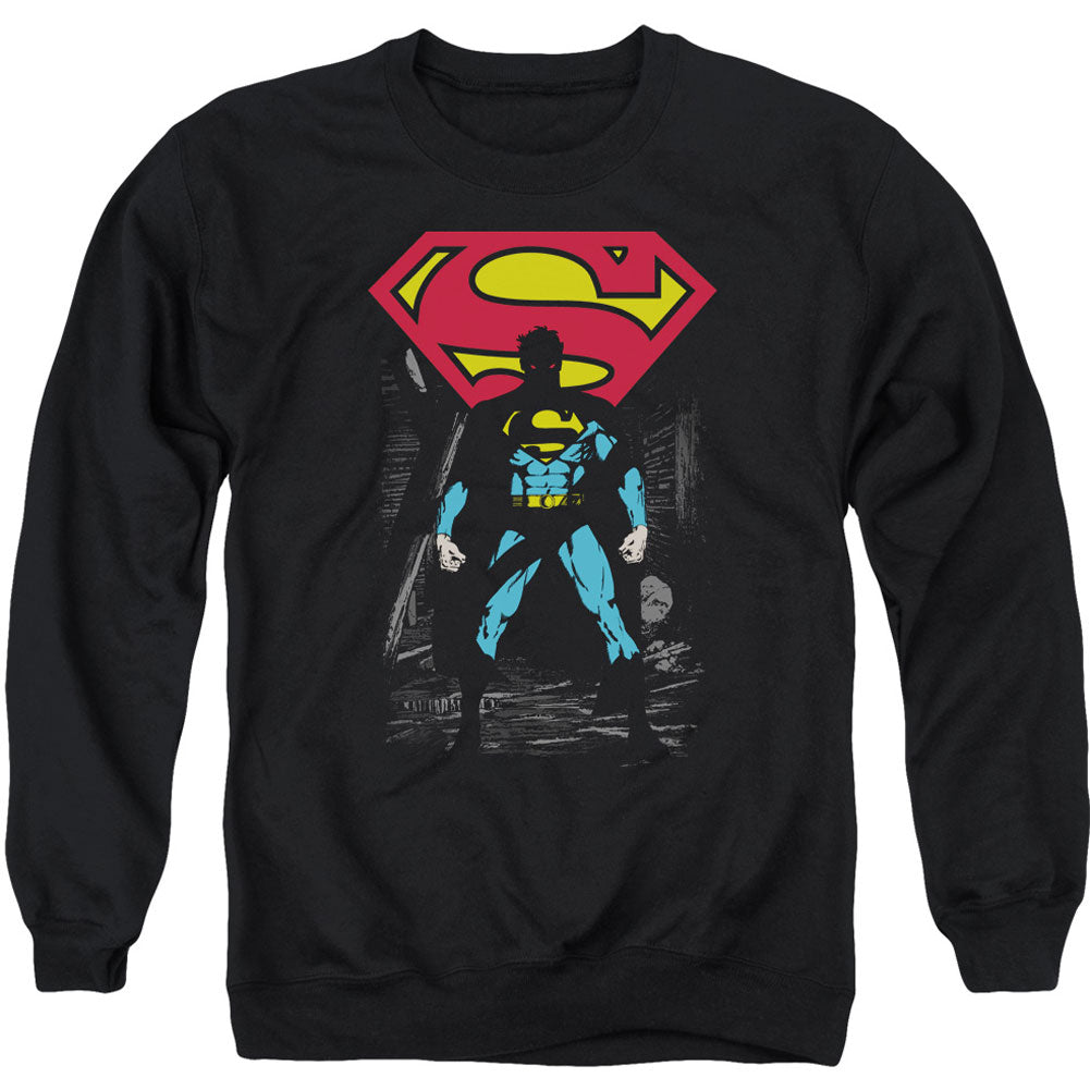 Superman Dark Alley Adult Sweatshirt