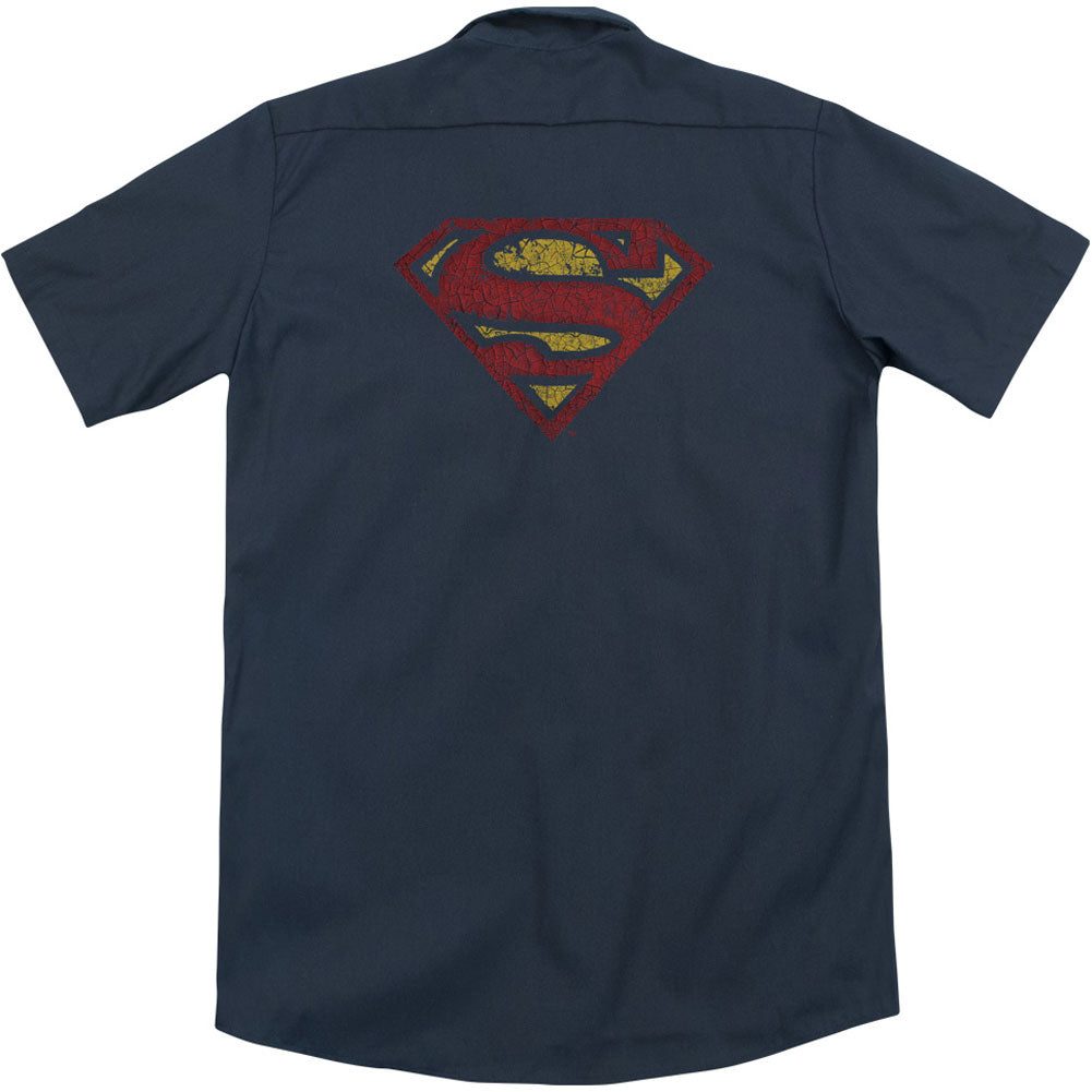 Superman Crackle S (Back Print) Workshirt