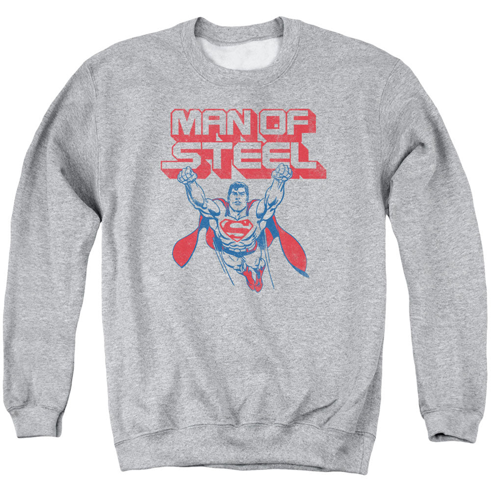 Superman Steel Retro Adult Sweatshirt