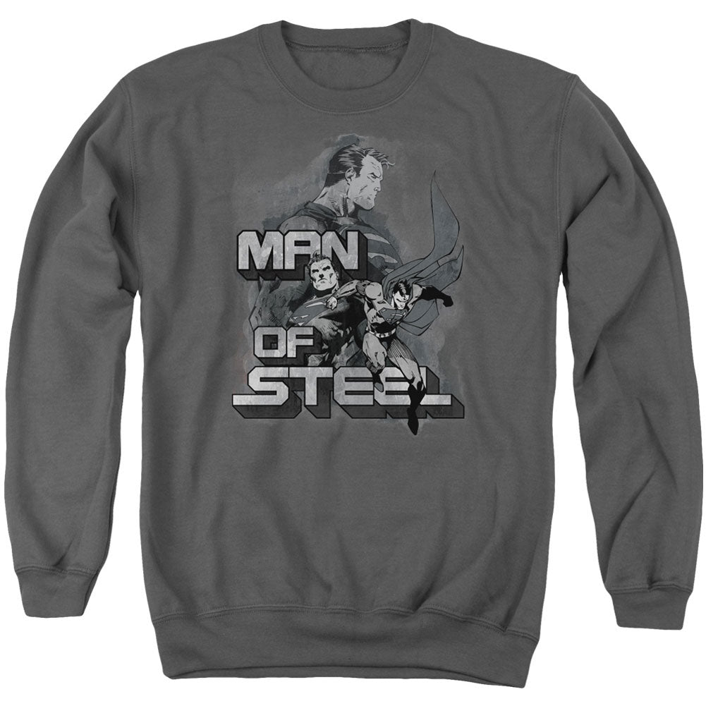 Superman Steel Poses Adult Sweatshirt