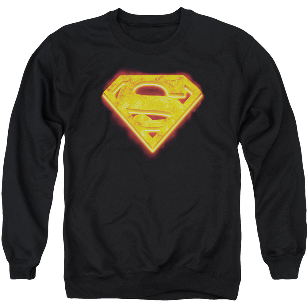 Superman Hot Steel Shield Adult Sweatshirt