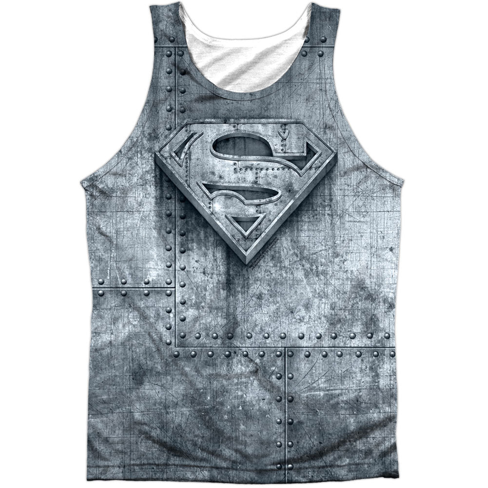 Superman Made Of Steel 100% Poly Mens Tank