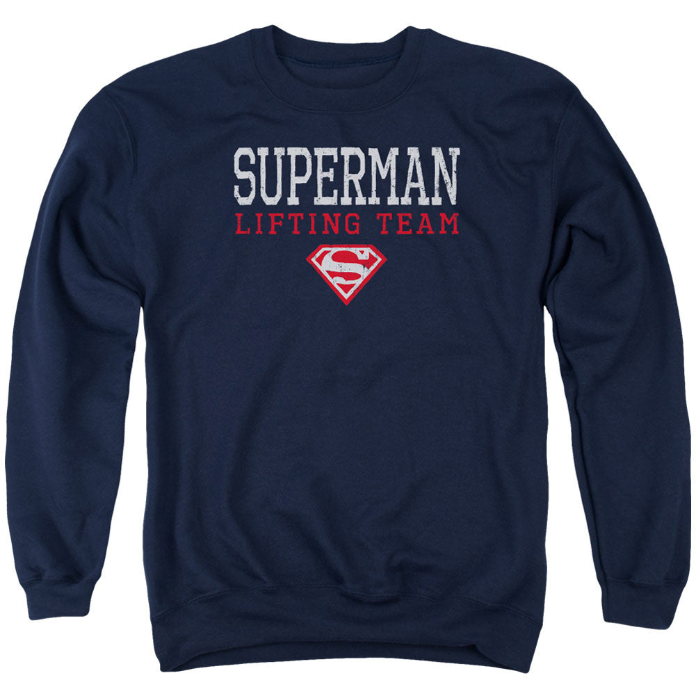 Superman Lifting Team Adult Sweatshirt