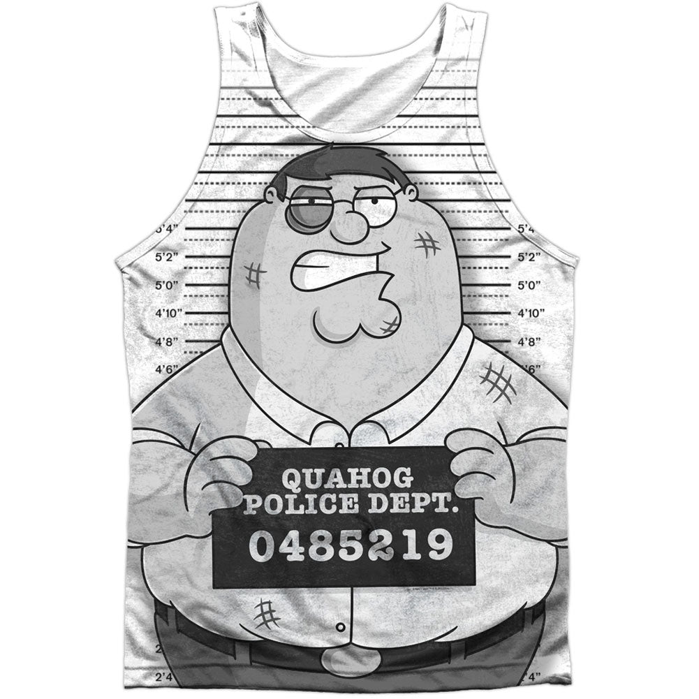 Family Guy Mug Shot 100% Poly Mens Tank