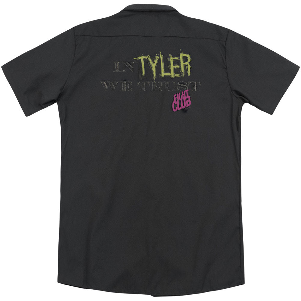 Fight Club In Tyler We Trust(Back Print) Workshirt