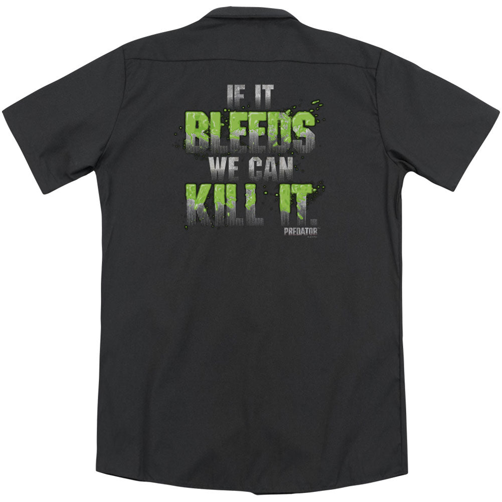 Predator If It Bleeds(Back Print) Workshirt