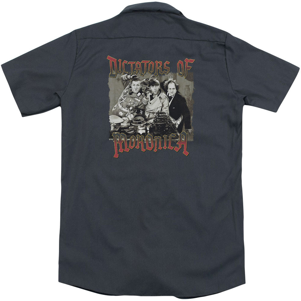 Three Stooges Moronica(Back Print) Workshirt