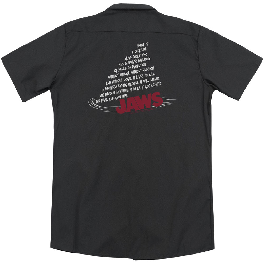 Jaws Dorsal Text (Back Print) Workshirt