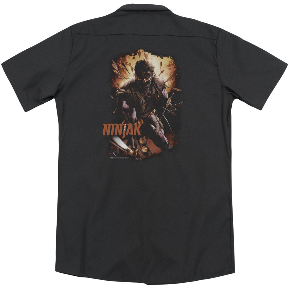 Fiery Ninjak(Back Print) Workshirt