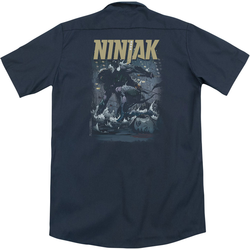 Ninjak Rainy Night Ninjak(Back Print) Workshirt