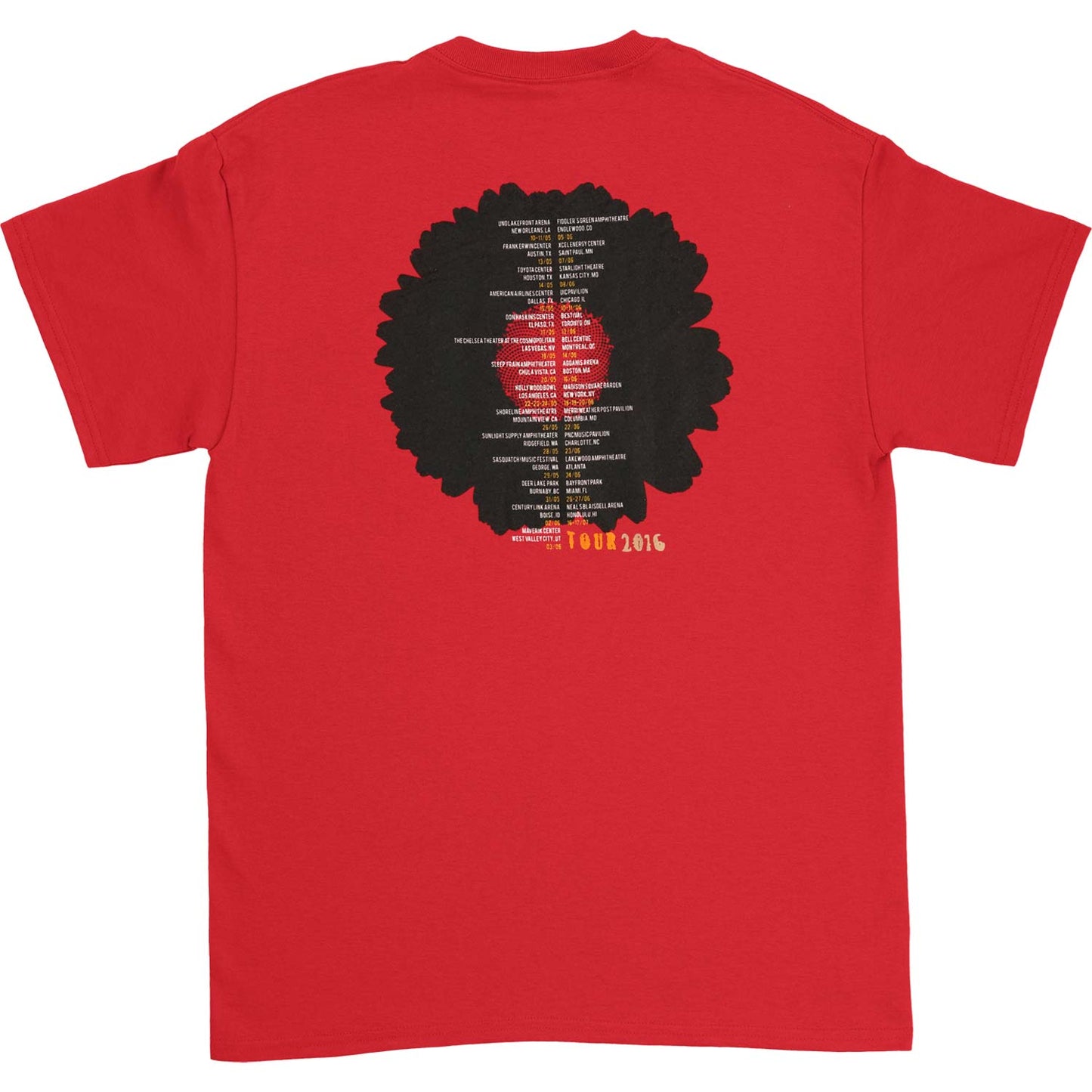 Cure Orange Daisy 2016 Tour T-shirt