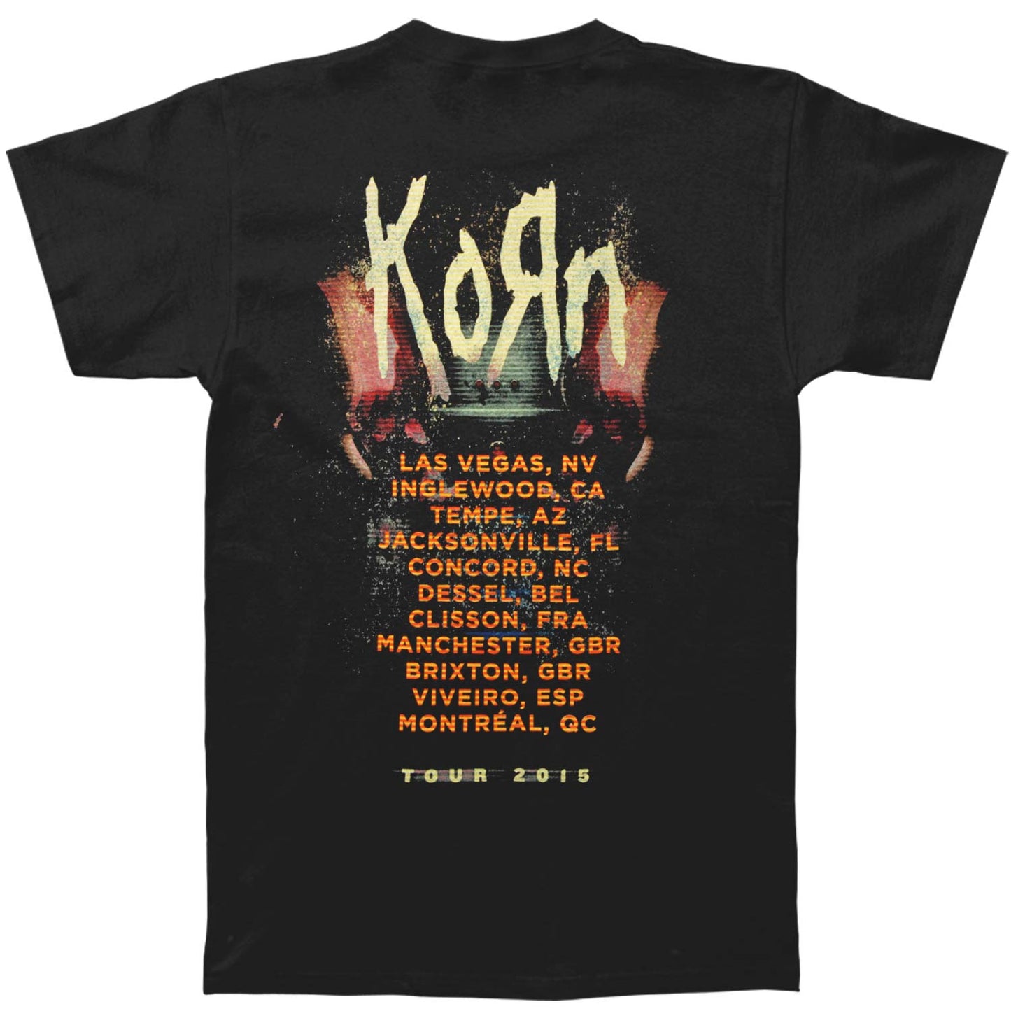 Korn Distressed 2015 Tour T-shirt