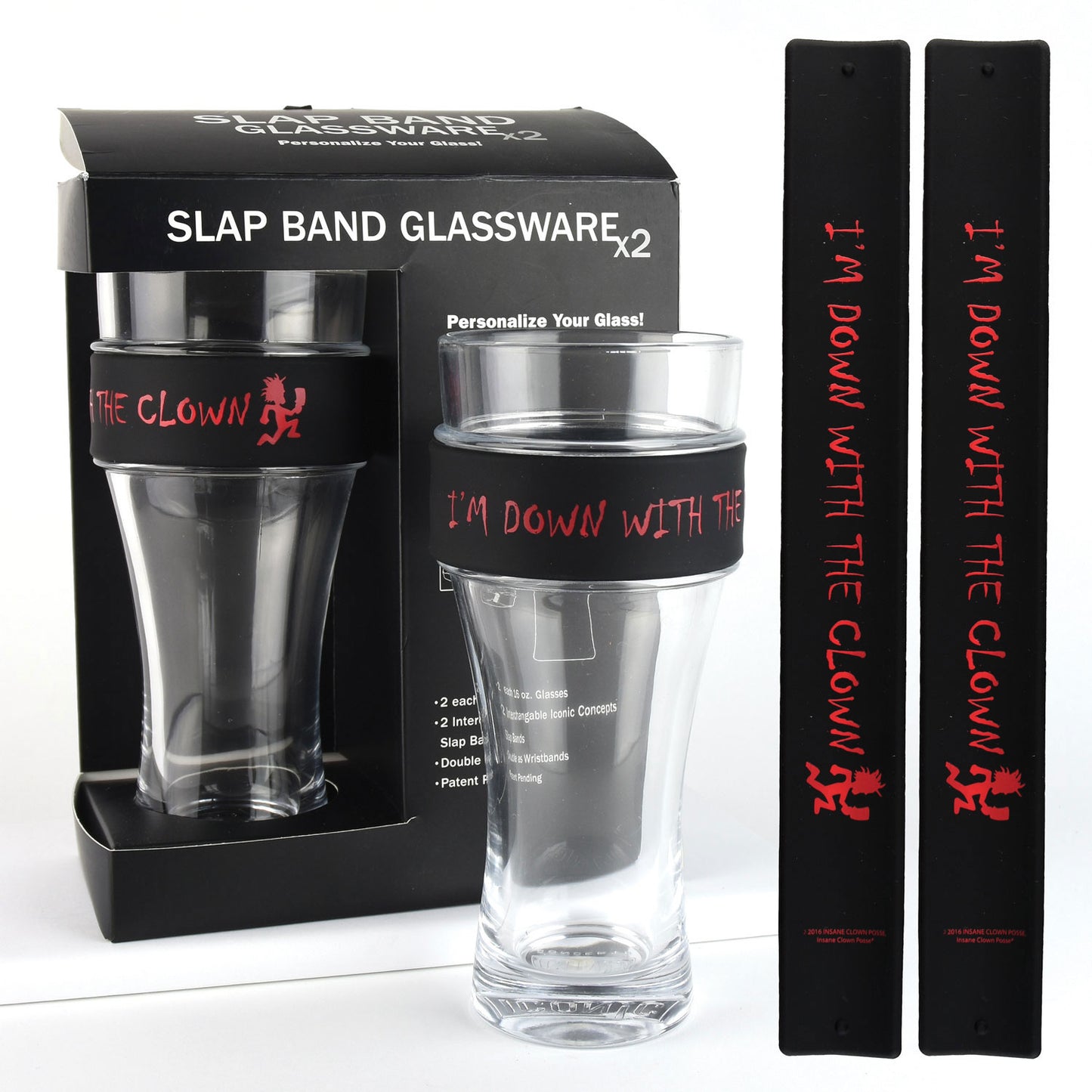 Insane Clown Posse Down With The Clown Pub Glass Set