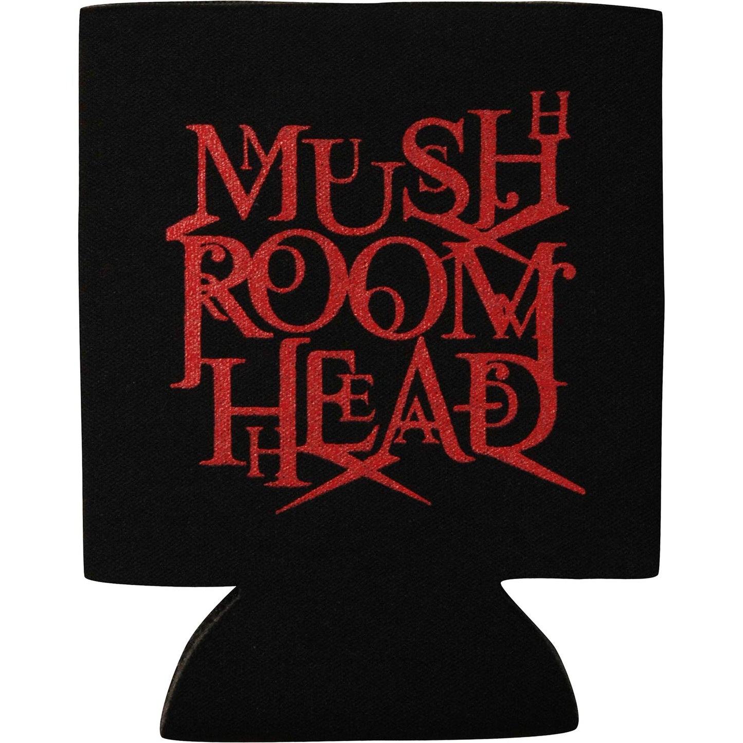 X-Face/Stacked Logo Red Can Cooler