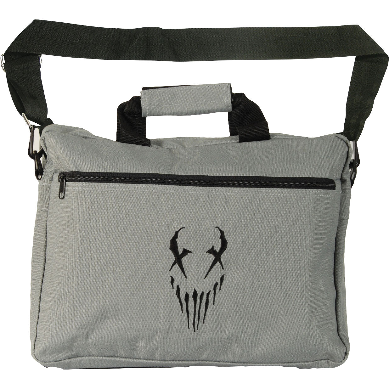 X-Face Grey With Black Messenger Bag
