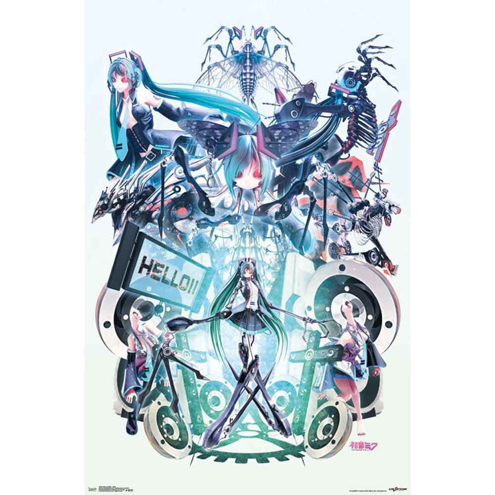 Hatsune Miku Hello Domestic Poster