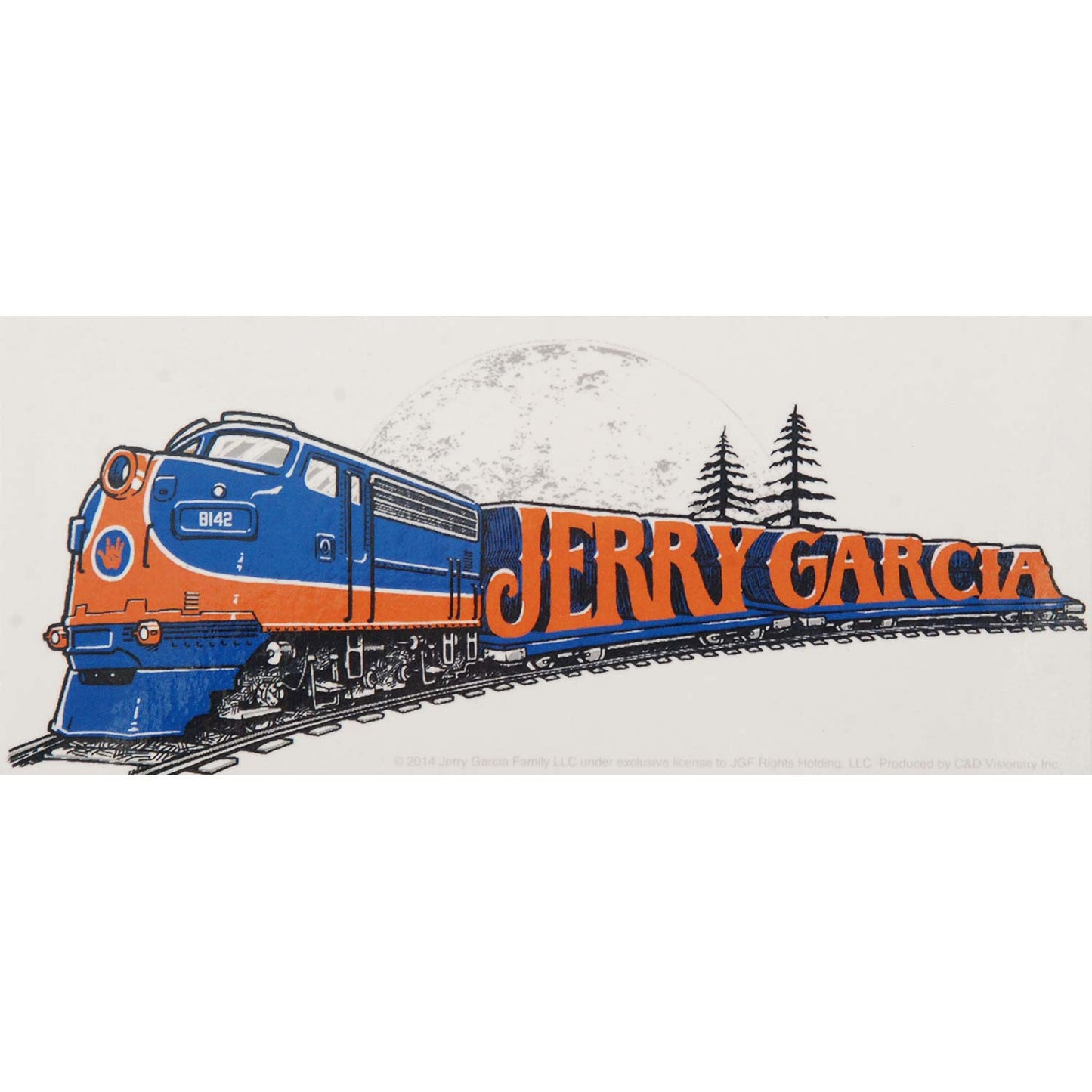 Jerry Garcia Train Sticker