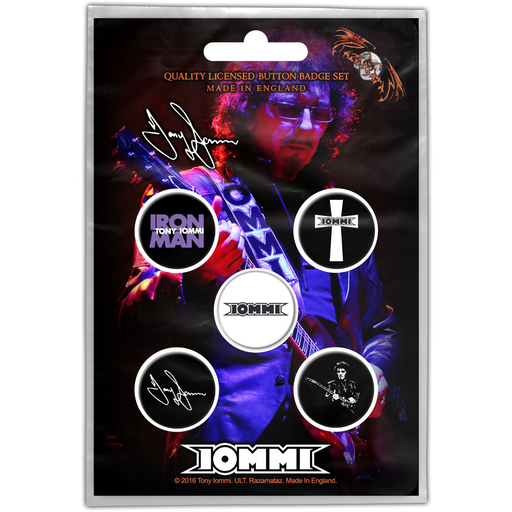 Tony Iommi Iommi Button Badge Pack Collector Items