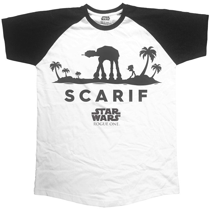 Star Wars Rogue One AT-at Silhouette Raglan Short Sleeve