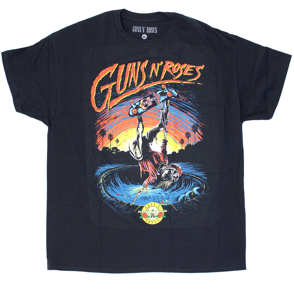 Guns N Roses Skate Tee T-shirt 377076 Rockabilia Merch Store